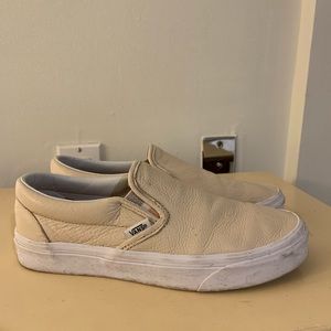 Vans Leather Slip-ons - Size 8.5